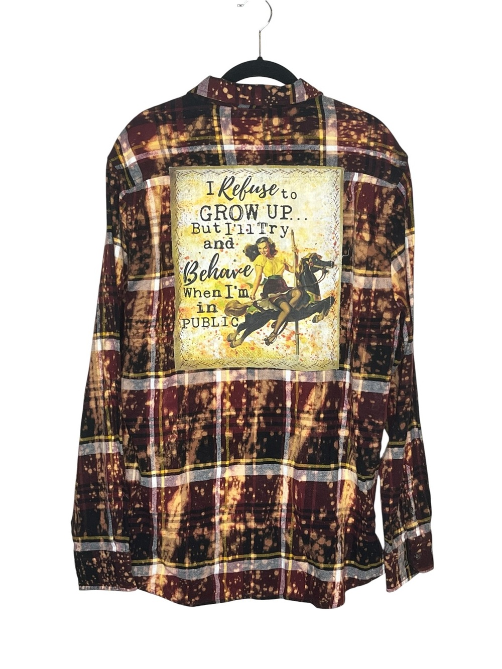 ANGRY MINNOW VINTAGE  Custom Flannel Shirt